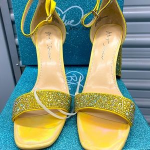 Brand New in Box Betsey Johnson Crystal Rina sandals